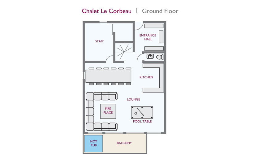 Chalet Le Corbeau (Family) Les Menuires Floor Plan 3